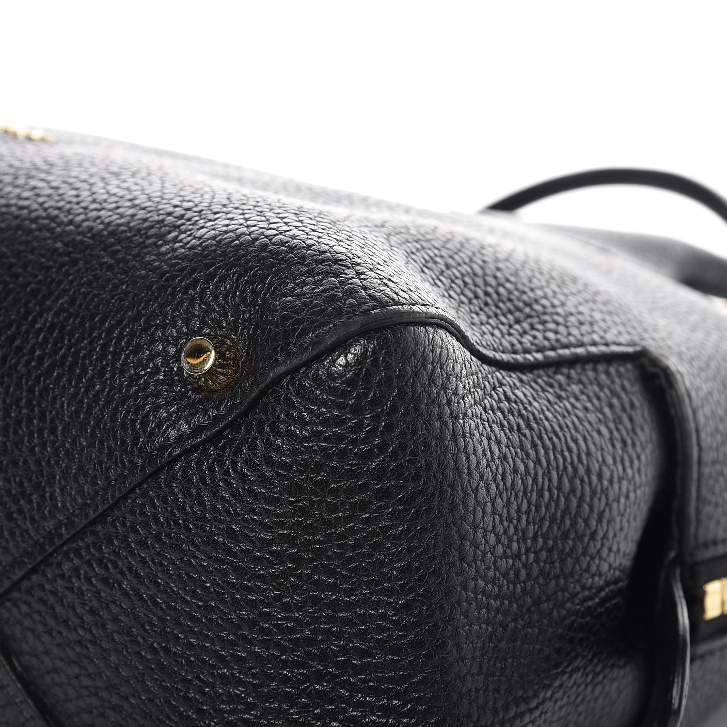 Burberry London Grainy Calfskin Medium Greenwood Bowling Bag Black 9 of 9