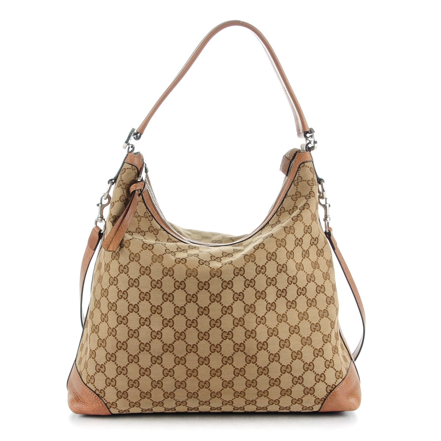 Gucci Monogram Old Libeccio Medium Miss GG Hobo Beige Ebony Light Brown 1 of 7