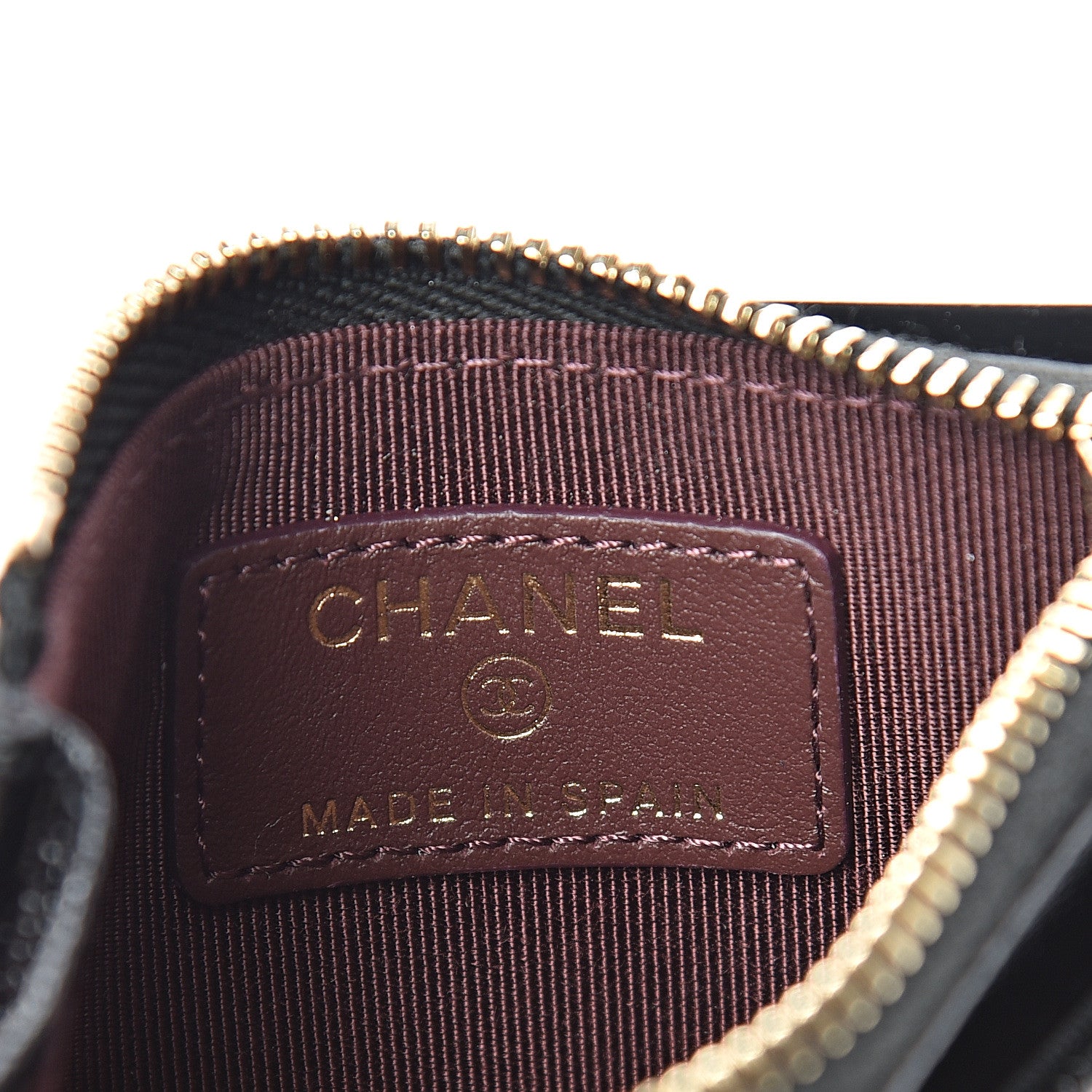 Chanel Caviar Quilted CC Zip Card Holder Black 5 of 7