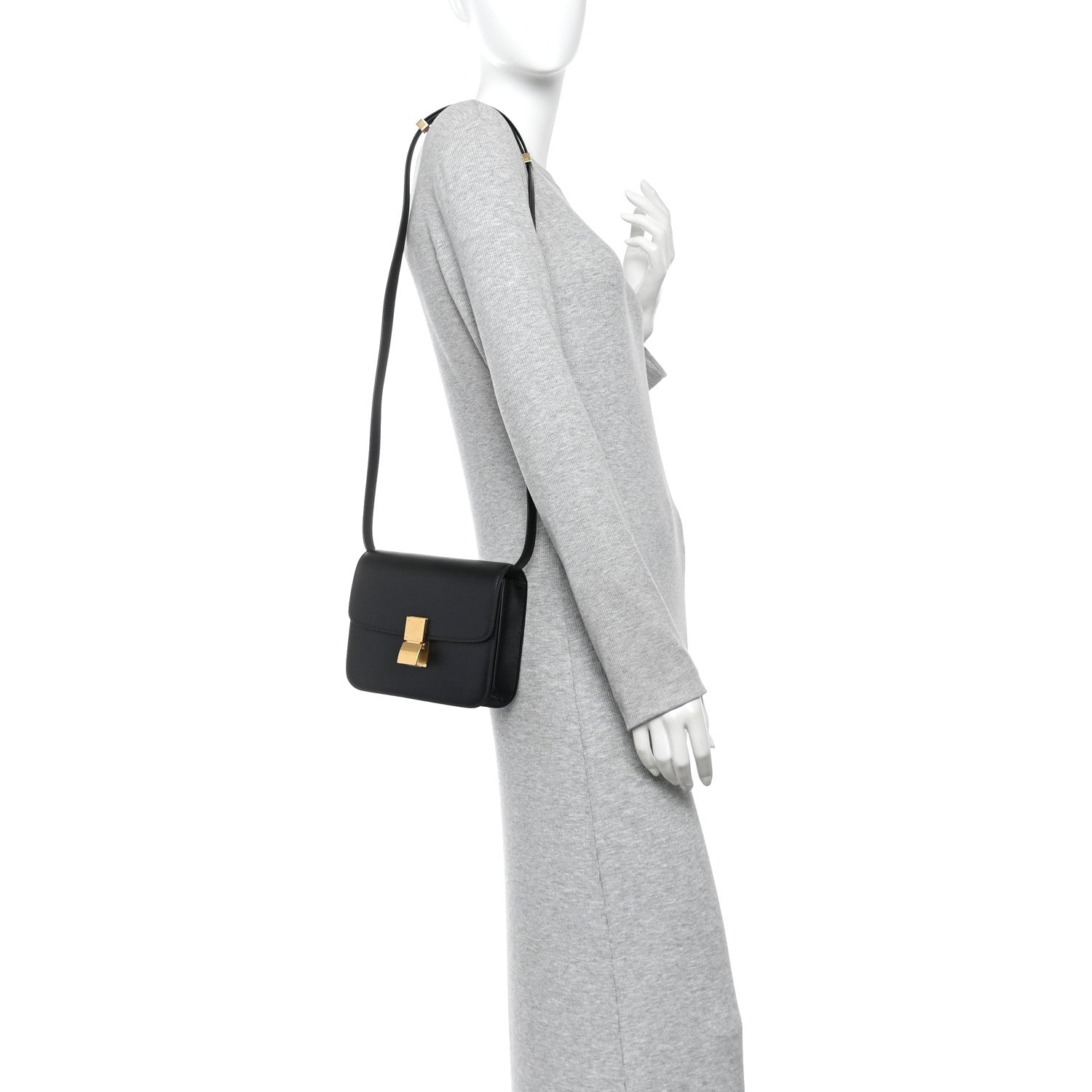 Celine Box Calfskin Teen Classic Box Flap Black 2 of 9
