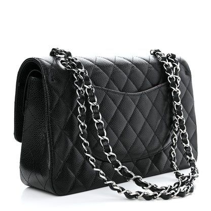 Chanel Caviar Quilted Medium Double Flap Black 2 of 10