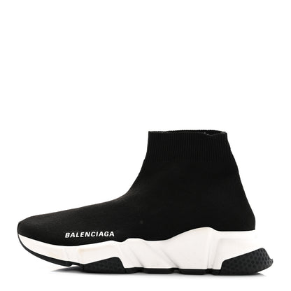 Balenciaga Neoprene Knit Womens Speed Sneakers 37 Black White 1 of 15