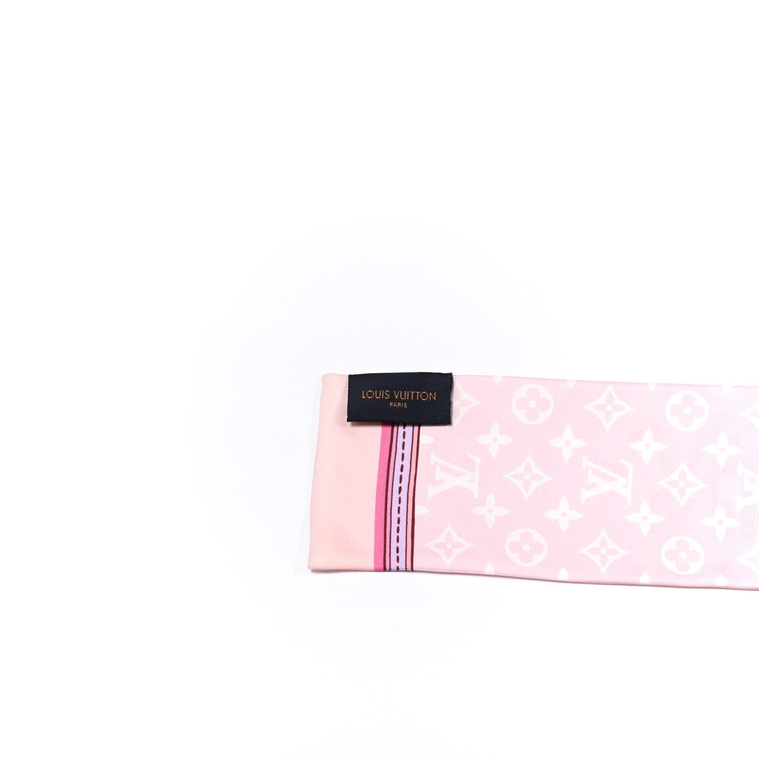 Louis Vuitton Silk Monogram Superstition Bandeau Rose Clair 2 of 3