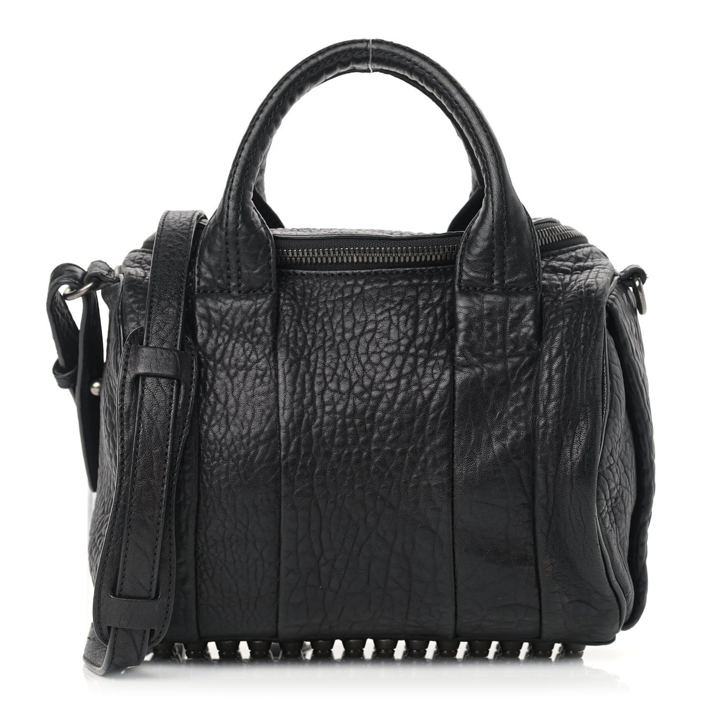 Pebbled Lambskin Rockie Black Rhodium Hardware