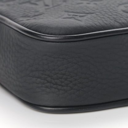 Louis Vuitton Taurillon Monogram Uniformes Solar Ray Soft Pochette Volga Belt Bag Black 7 of 10