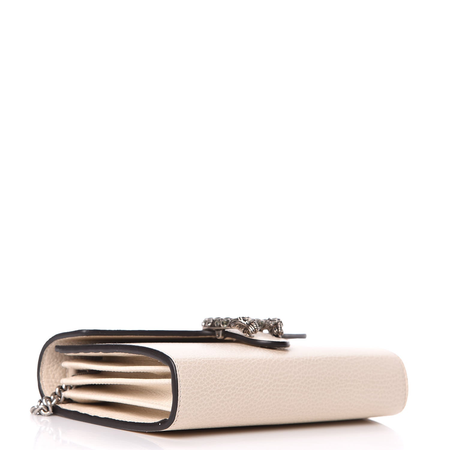 Gucci Dollar Calfskin Mini Dionysus Chain Wallet Mystic White 4 of 11