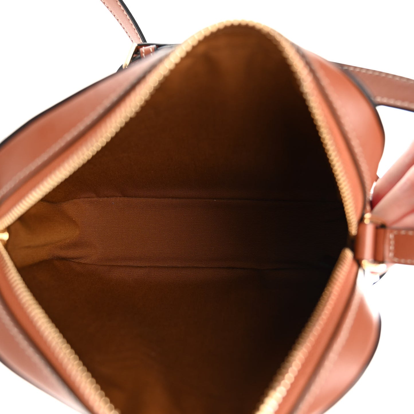 Triomphe Canvas Small Camera Bag Tan