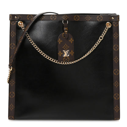 Louis Vuitton Calfskin Monogram Nova Vibe MM Black 1 of 10