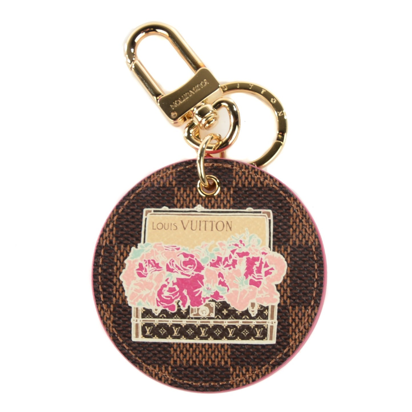 Damier Ebene Illustre Posies Bag Charm