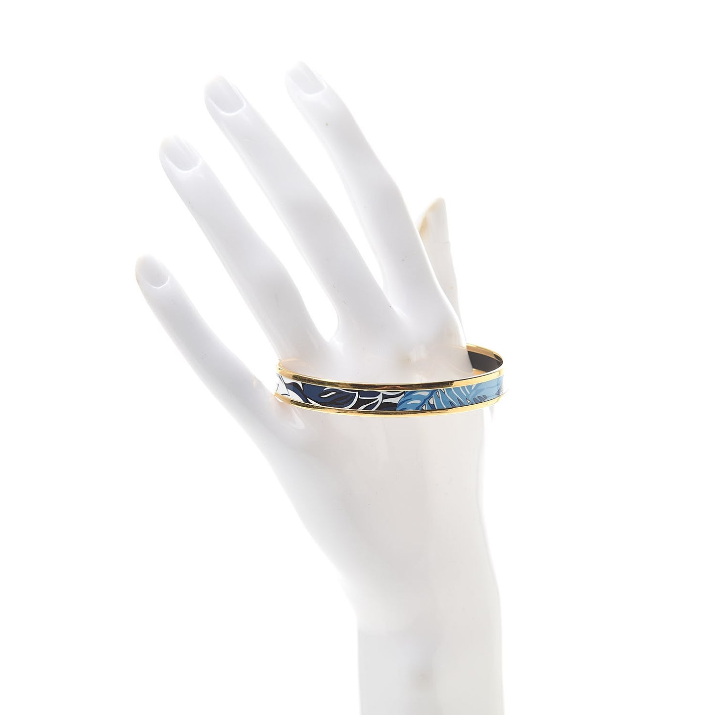 Enamel Printed Narrow Mythiques Phoenix Bracelet 65 Pollen Azur