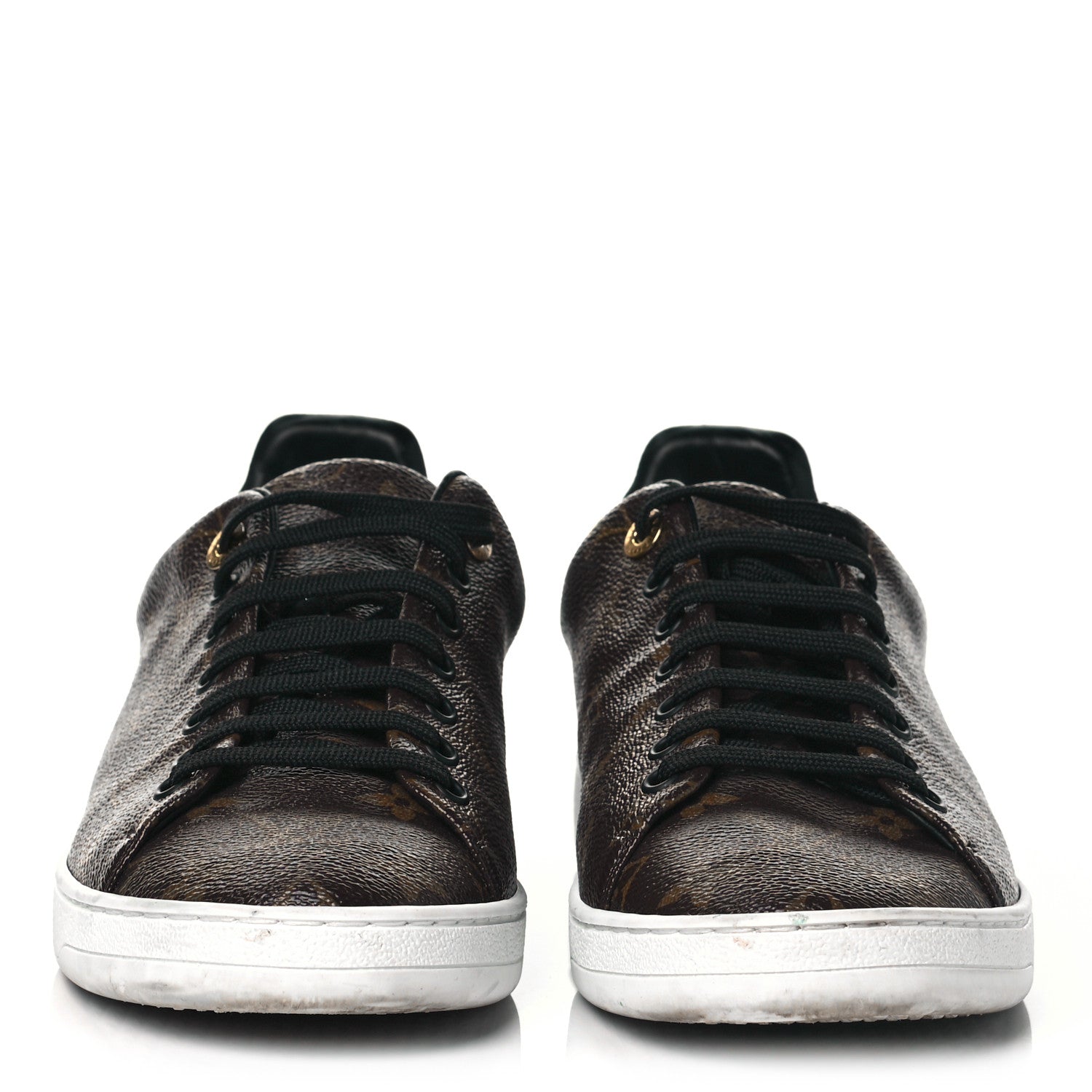 Louis Vuitton Patent Monogram Frontrow Sneakers 41 2 of 7