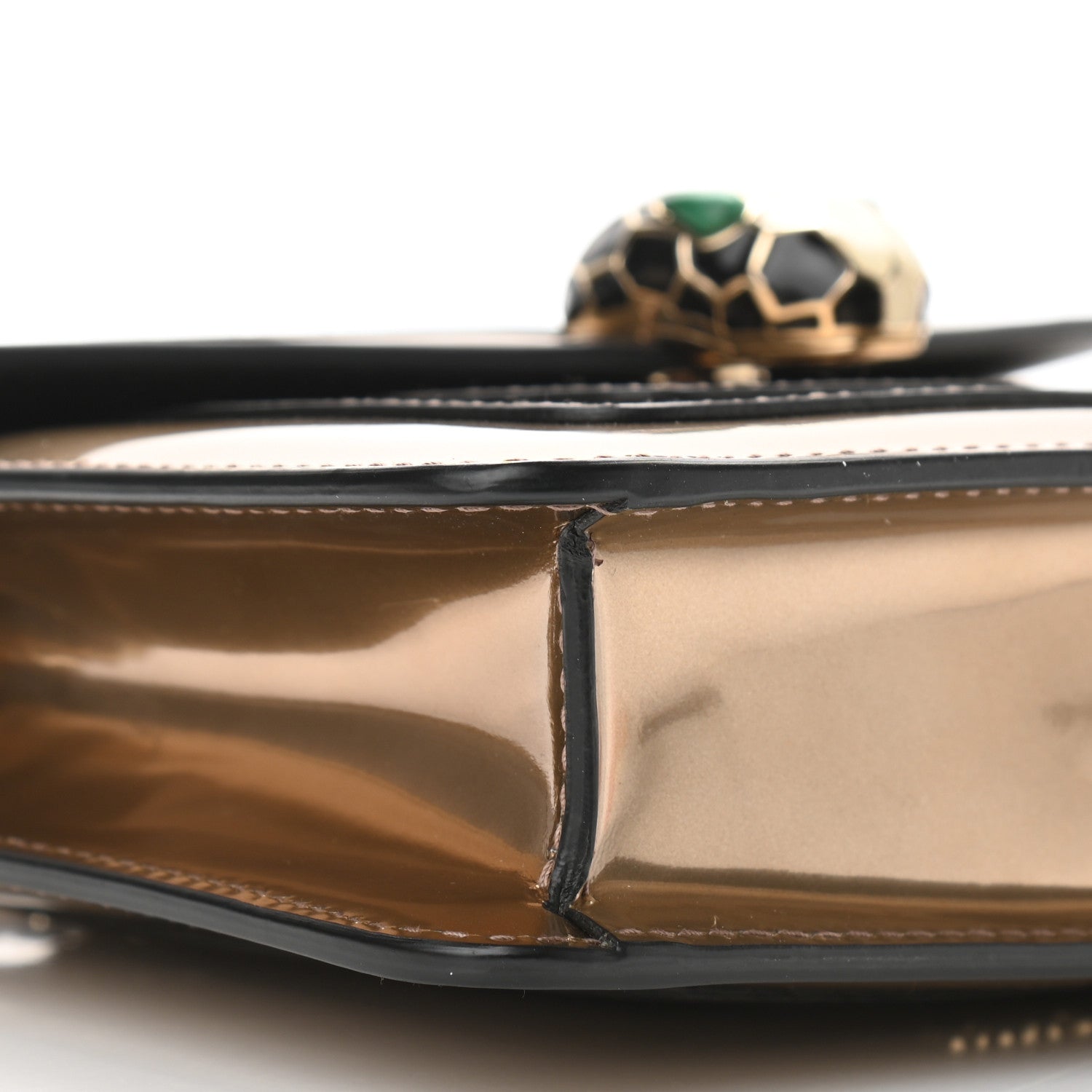 Bulgari Metallic Calfskin Serpenti Forever Crossbody Bag Bronze 5 of 9