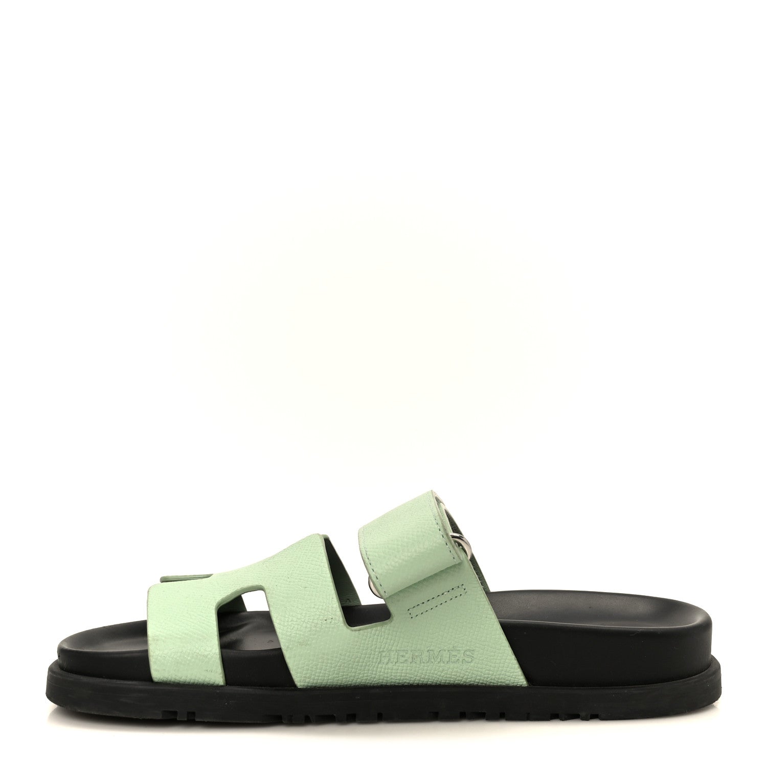 Hermes Epsom Womens Chypre Sandals 35 Vert Jade 1 of 10