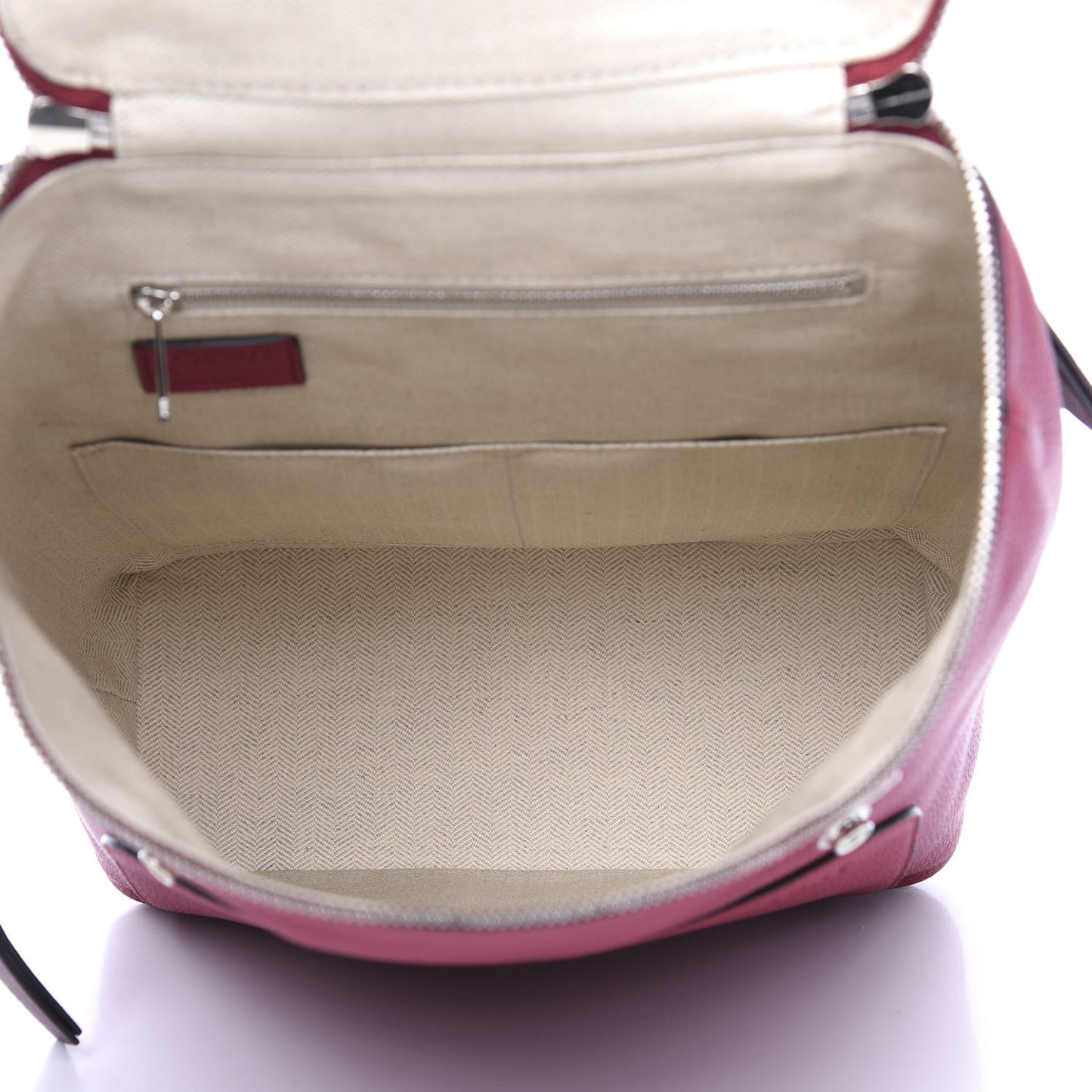 Calfskin Small Goya Backpack Raspberry