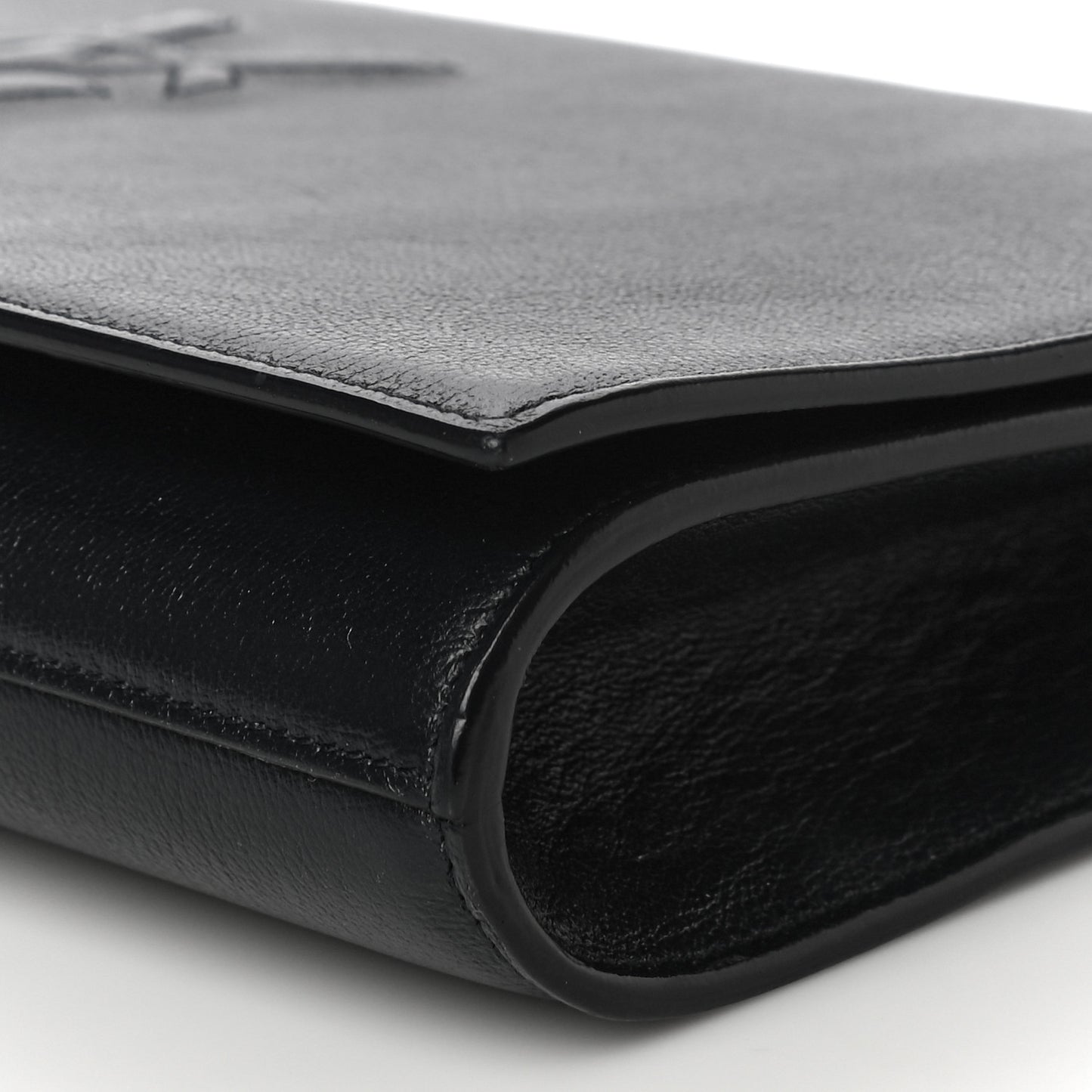 Calfskin Monogram Large Belle De Jour Clutch Black