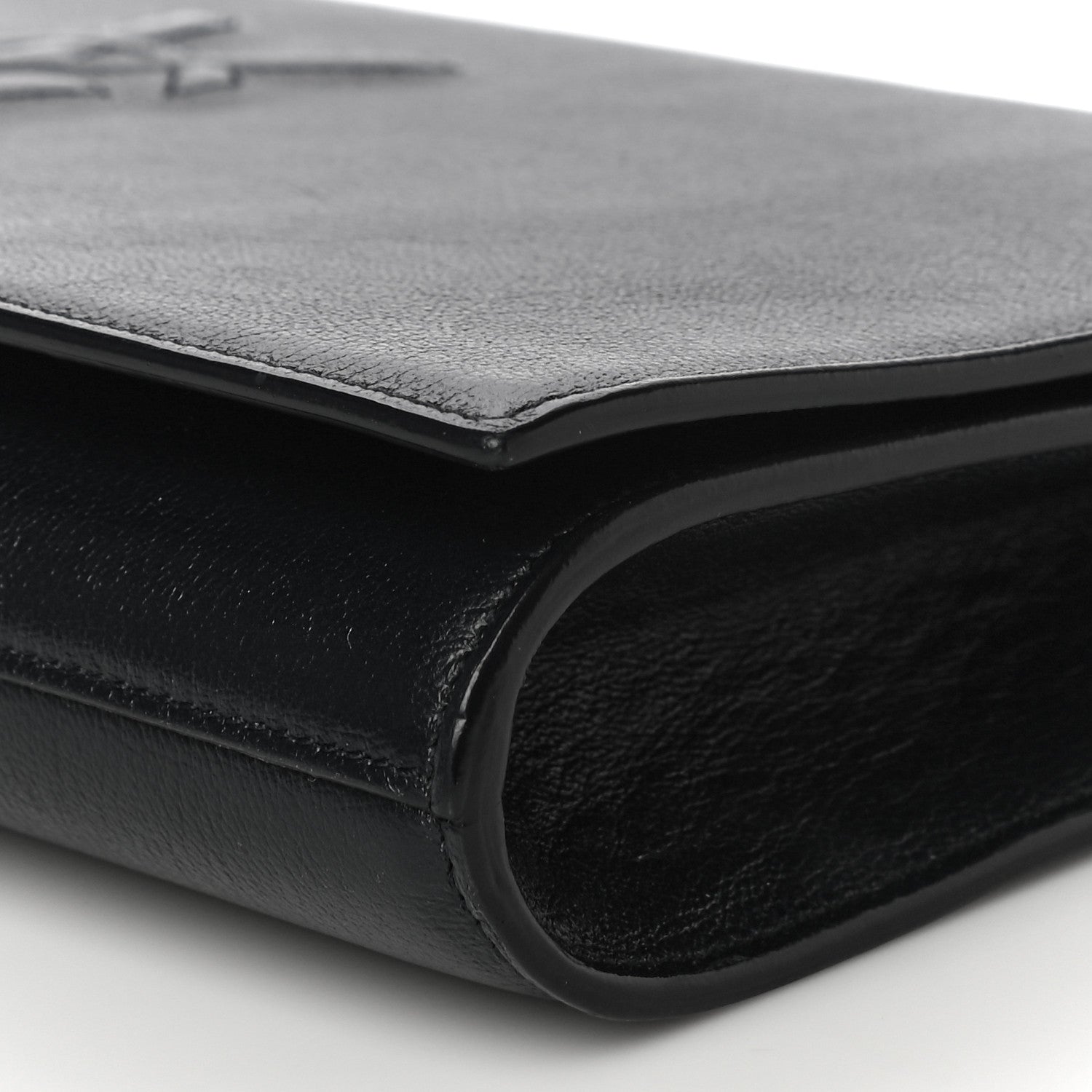 Saint Laurent Calfskin Monogram Large Belle De Jour Clutch Black 9 of 11