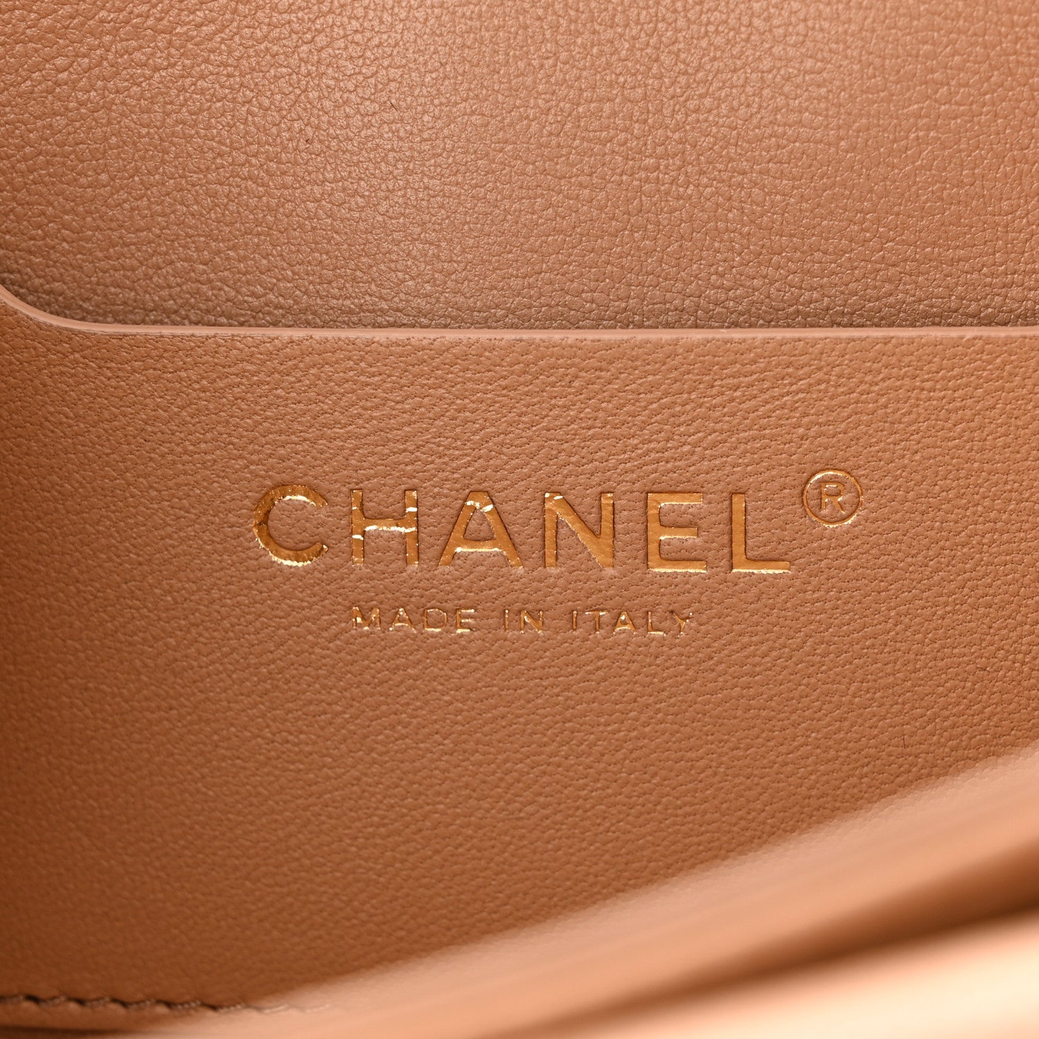 Chanel Caviar Quilted Small Top Handle Flap Beige 6 of 12