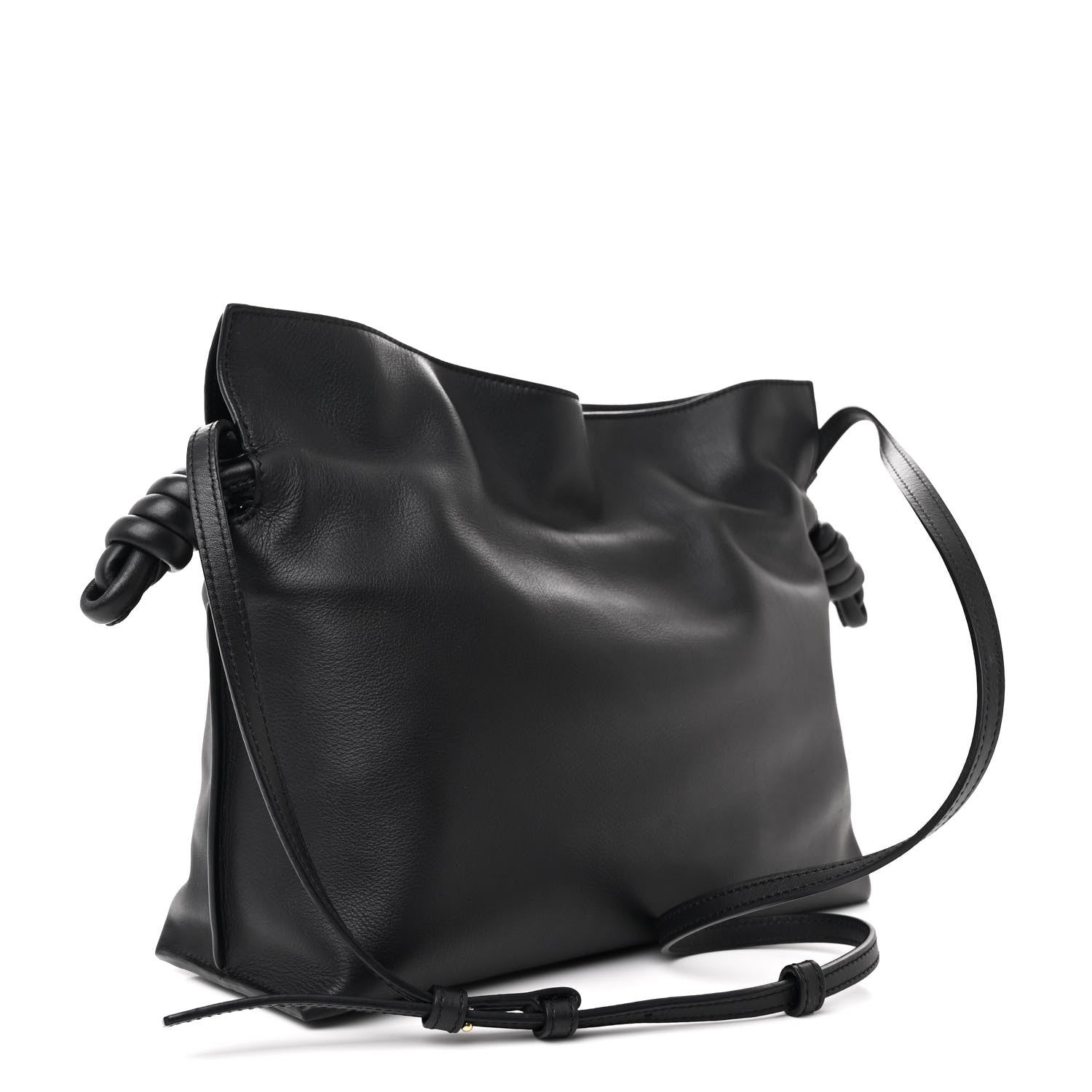 Loewe Calfskin Flamenco Knot Bag Black 3 of 10