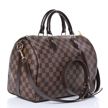 Louis Vuitton Damier Ebene Speedy Bandouliere 30 3 of 10