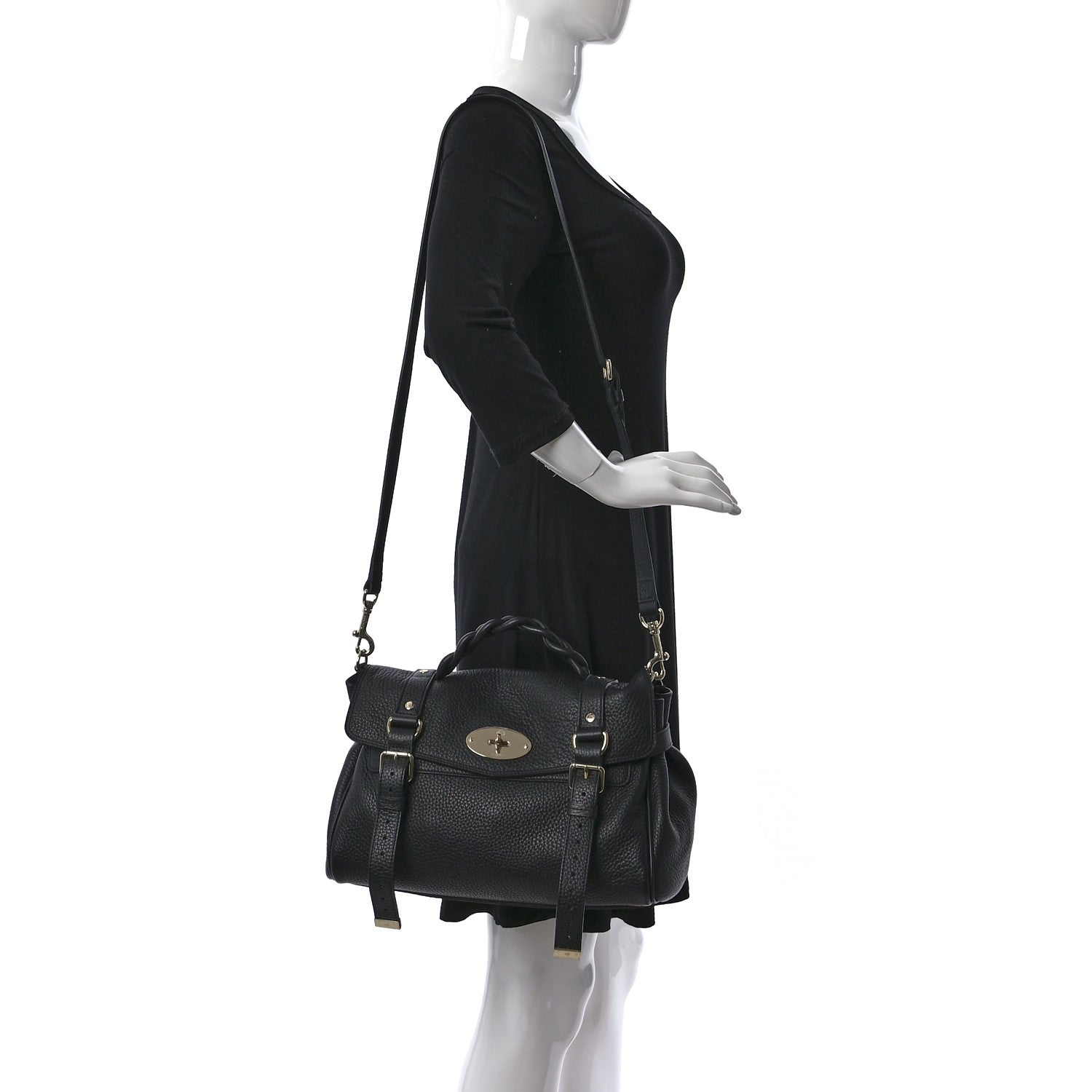 Mulberry Heavy Grain Mini Alexa Black 2 of 9