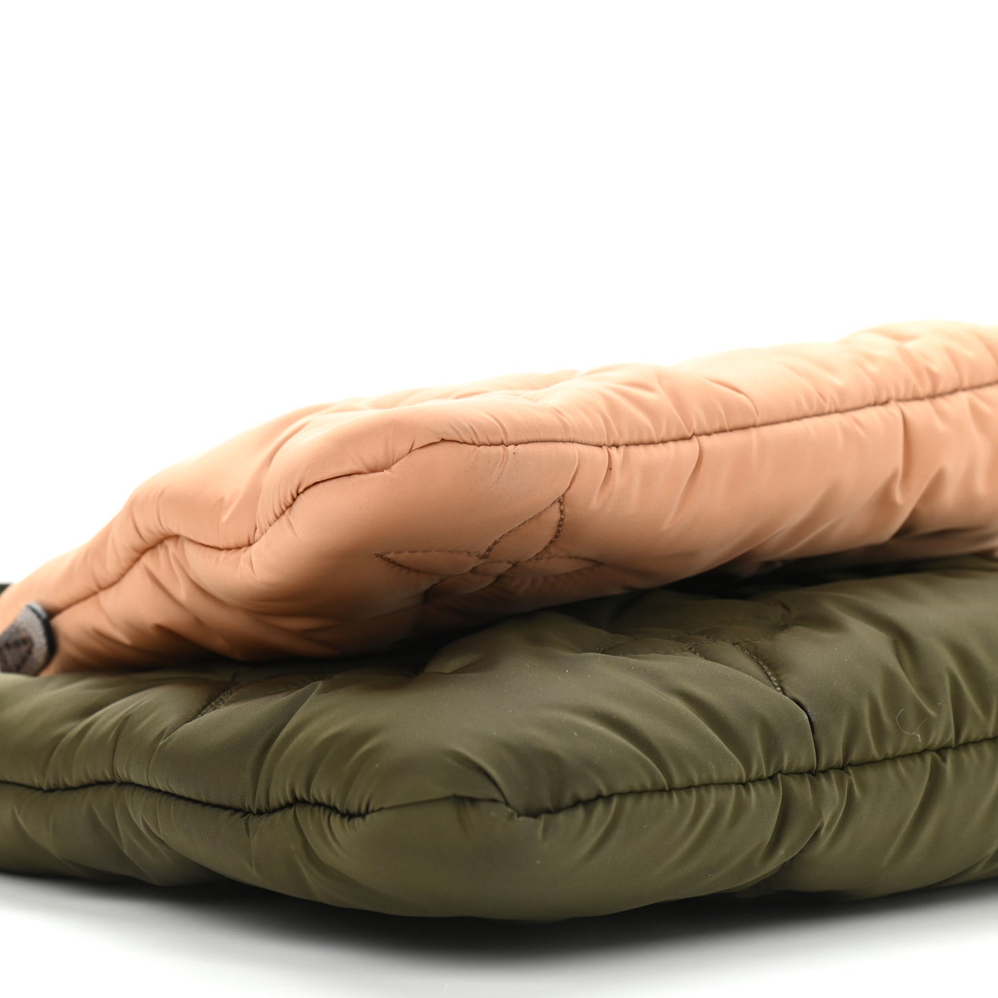 Econyl Monogram Pillow Maxi Multi Pochette Accessories Kaki Beige