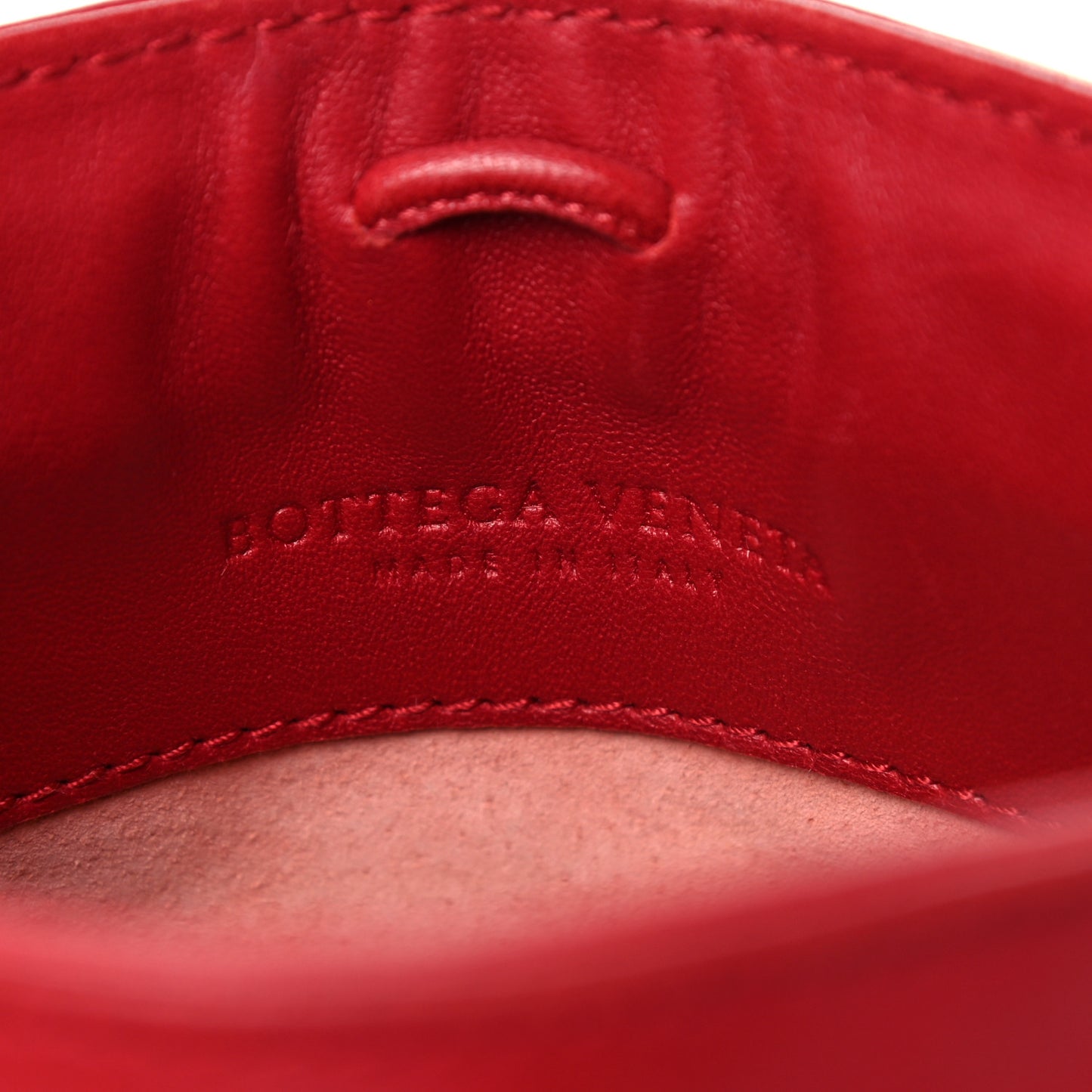 Nappa Intrecciato Shoulder Bag Red