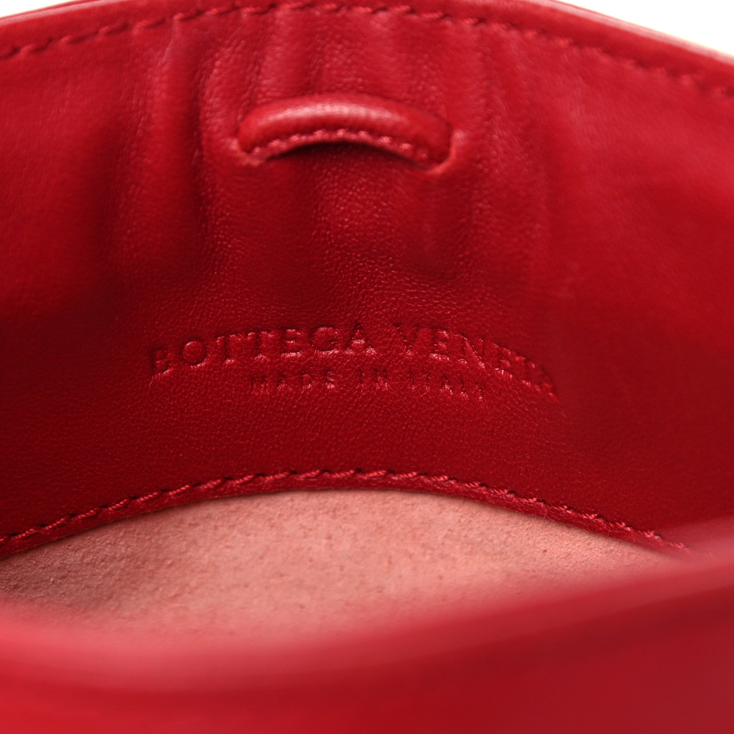 Bottega Veneta Nappa Intrecciato Shoulder Bag Red 6 of 12