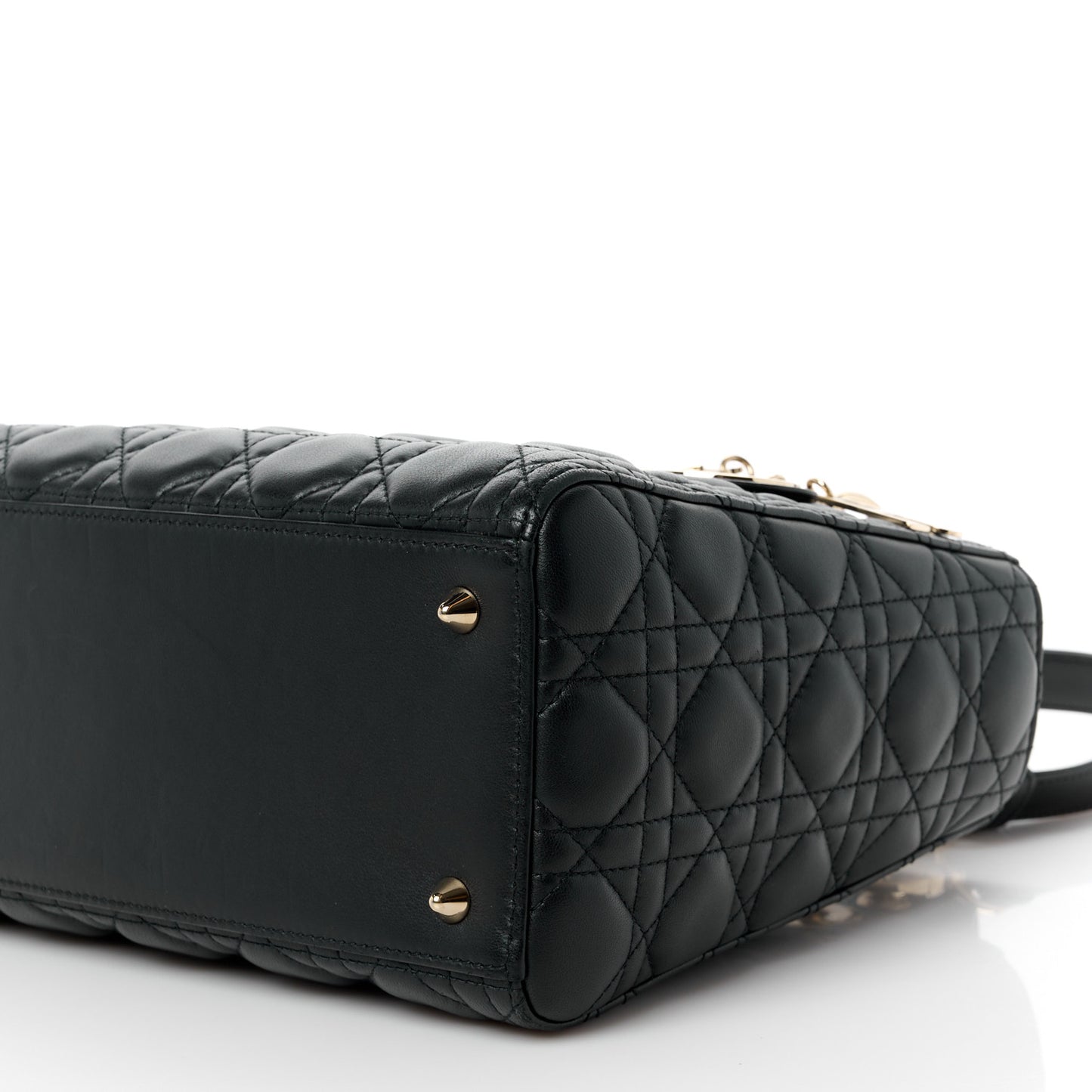 Lambskin Cannage Medium Lady Dior Black