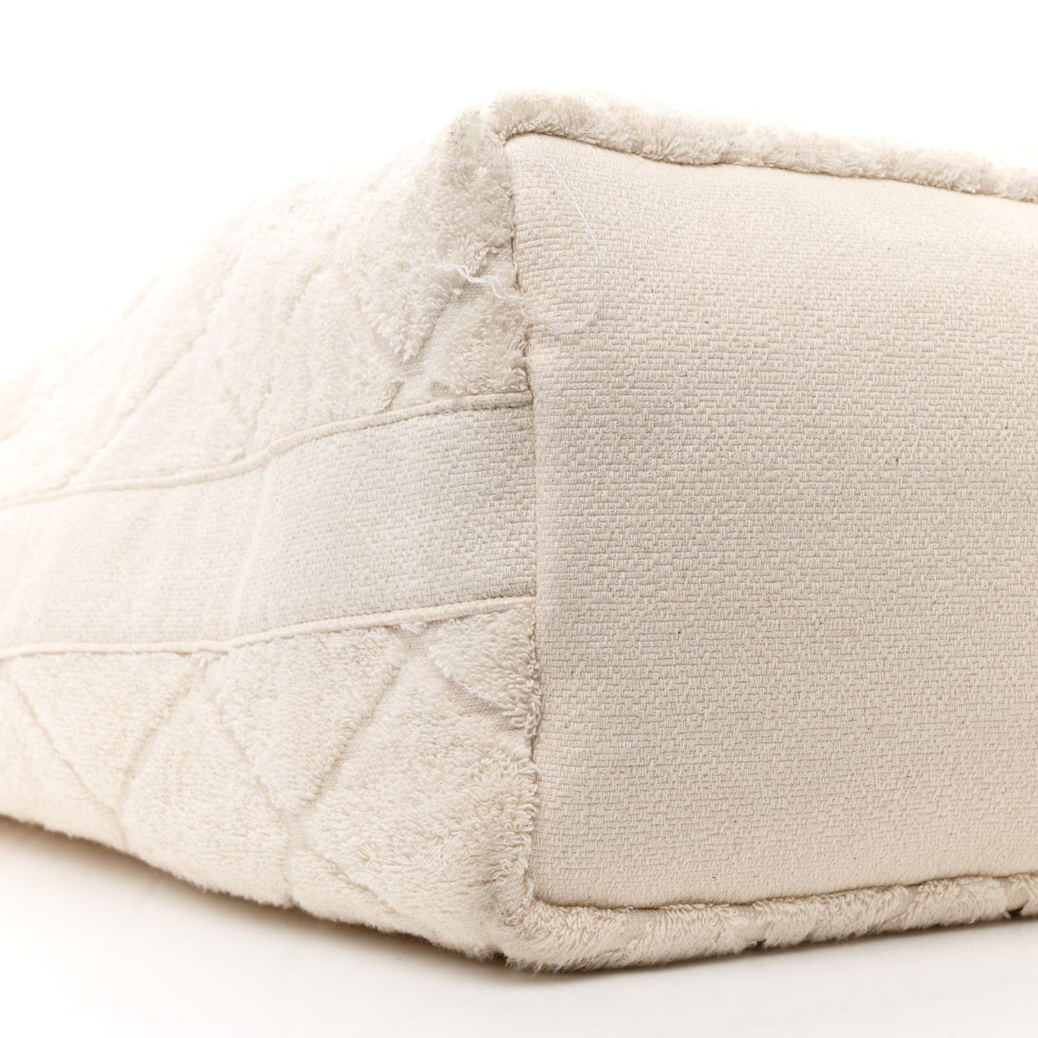 Chanel Terry Cotton CC Beach Tote Towel Set Ivory 11 of 14