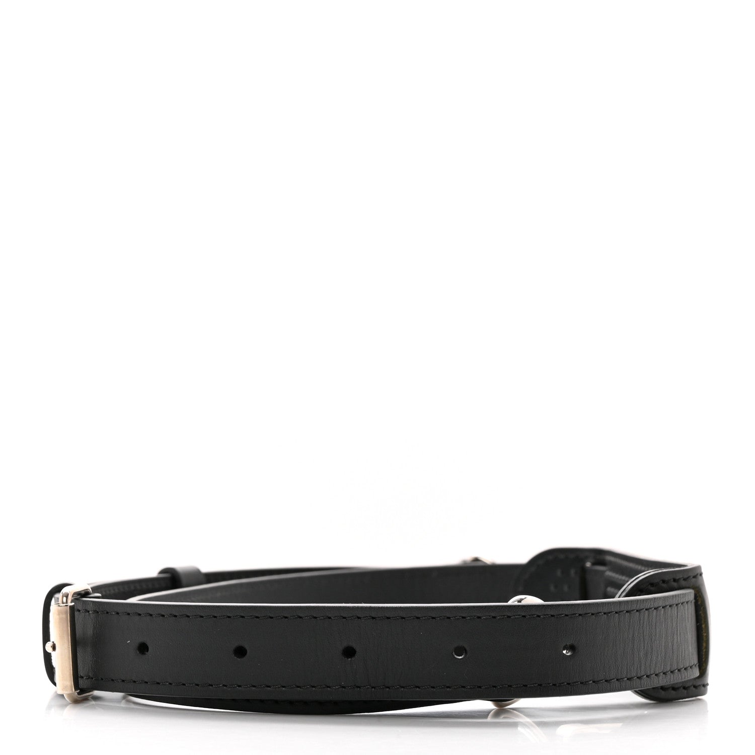 Louis Vuitton Calfskin Adjustable Shoulder Strap Black 2 of 6