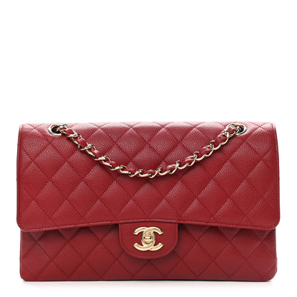 Chanel Caviar Quilted Medium Double Flap Red 1 of 11
