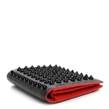 Christian Louboutin Calfskin Spiked Paros Wallet Black 4 of 7