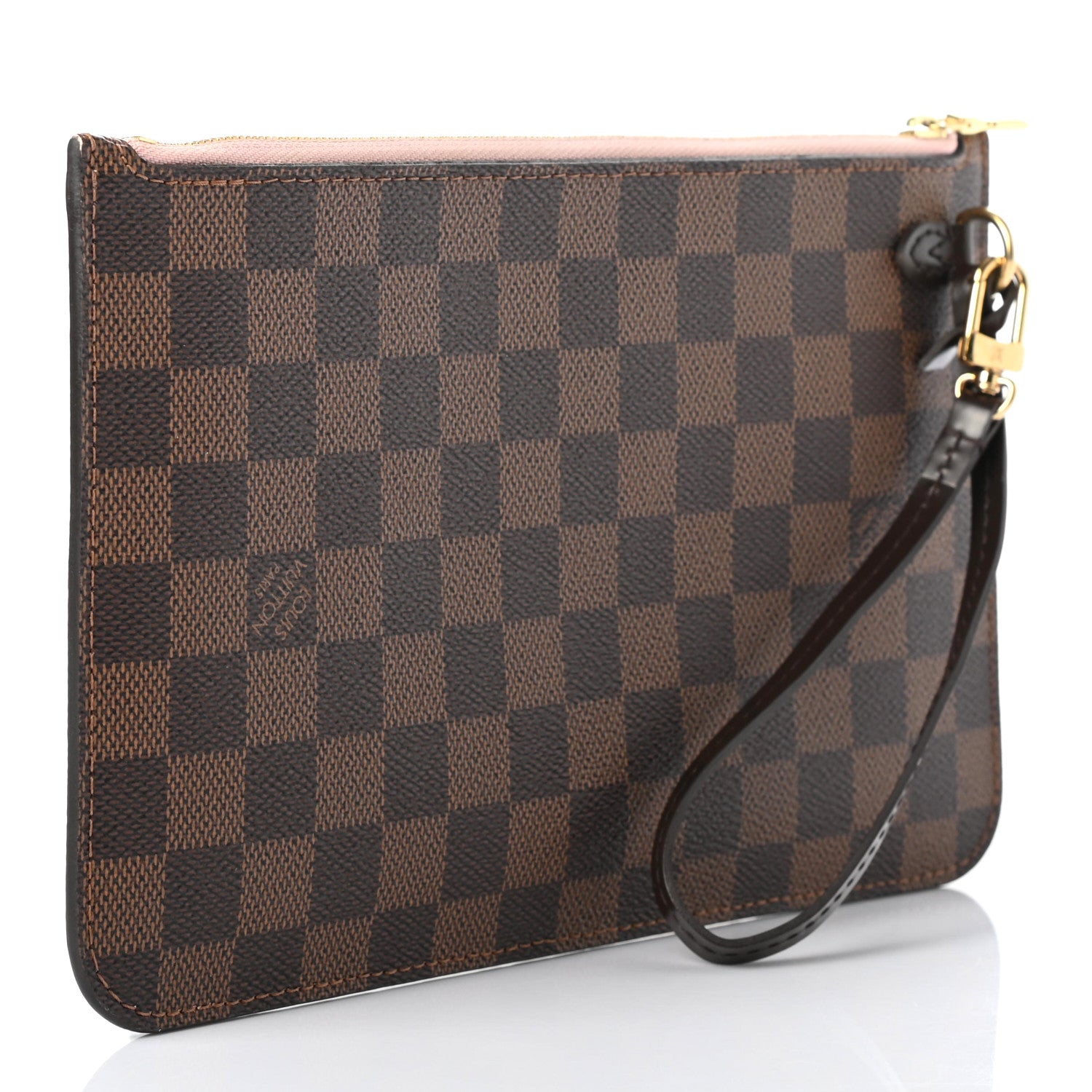 Louis Vuitton Damier Ebene Neverfull MM GM Pochette Rose Ballerine 3 of 7