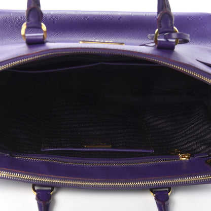 Prada Saffiano Medium Galleria Double Zip Tote Viola 4 of 8