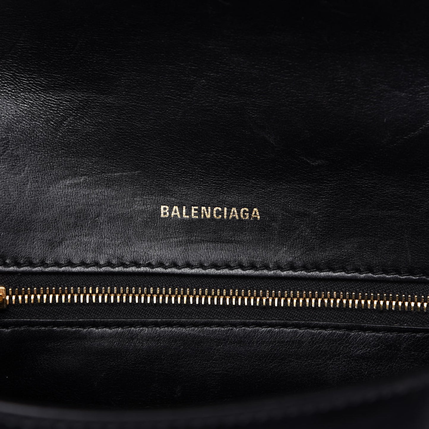 Shiny Box Calfskin Small Hourglass Top Handle Bag Black