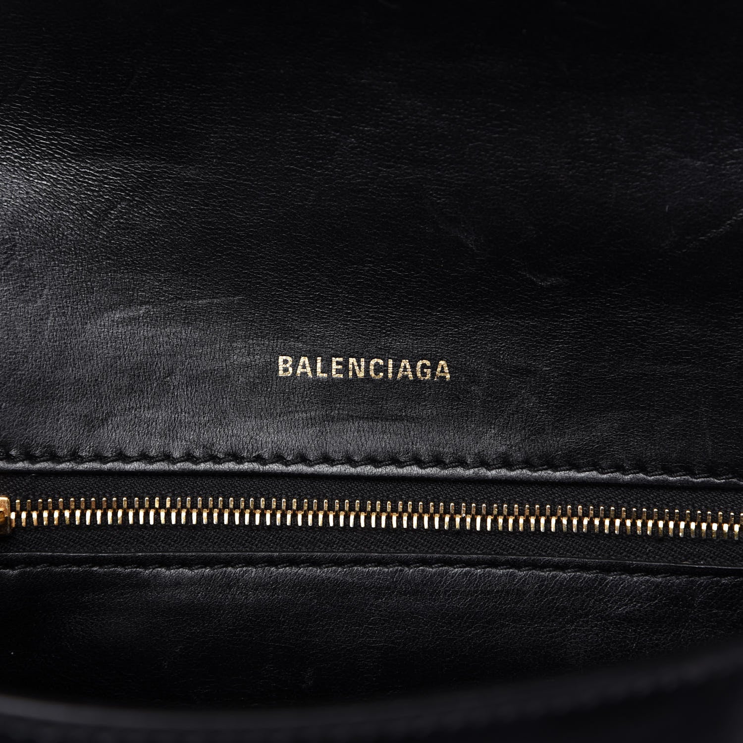 Balenciaga Shiny Box Calfskin Small Hourglass Top Handle Bag Black 8 of 9
