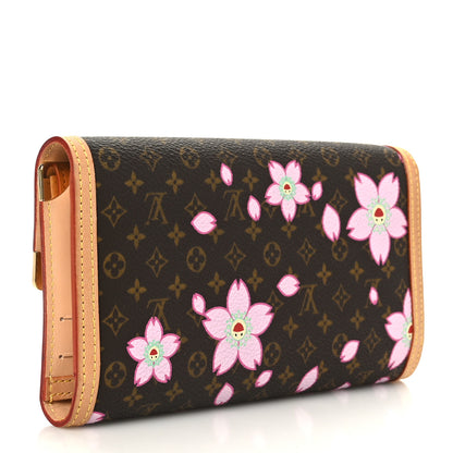 Louis Vuitton Monogram Cherry Blossom Porte Tresor International Wallet Brown 3 of 7