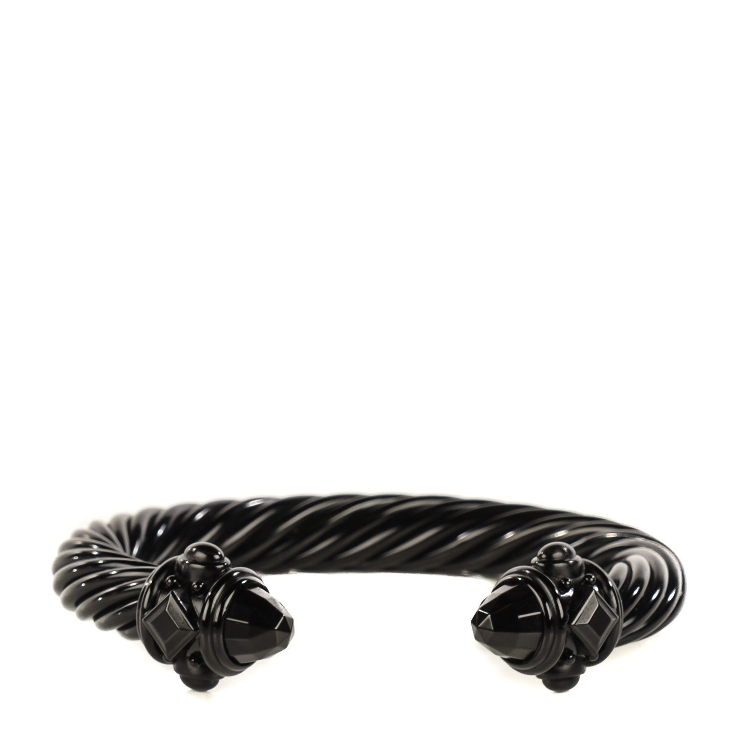 David Yurman Aluminum 10mm Renaissance Cable Bracelet Black 1 of 6