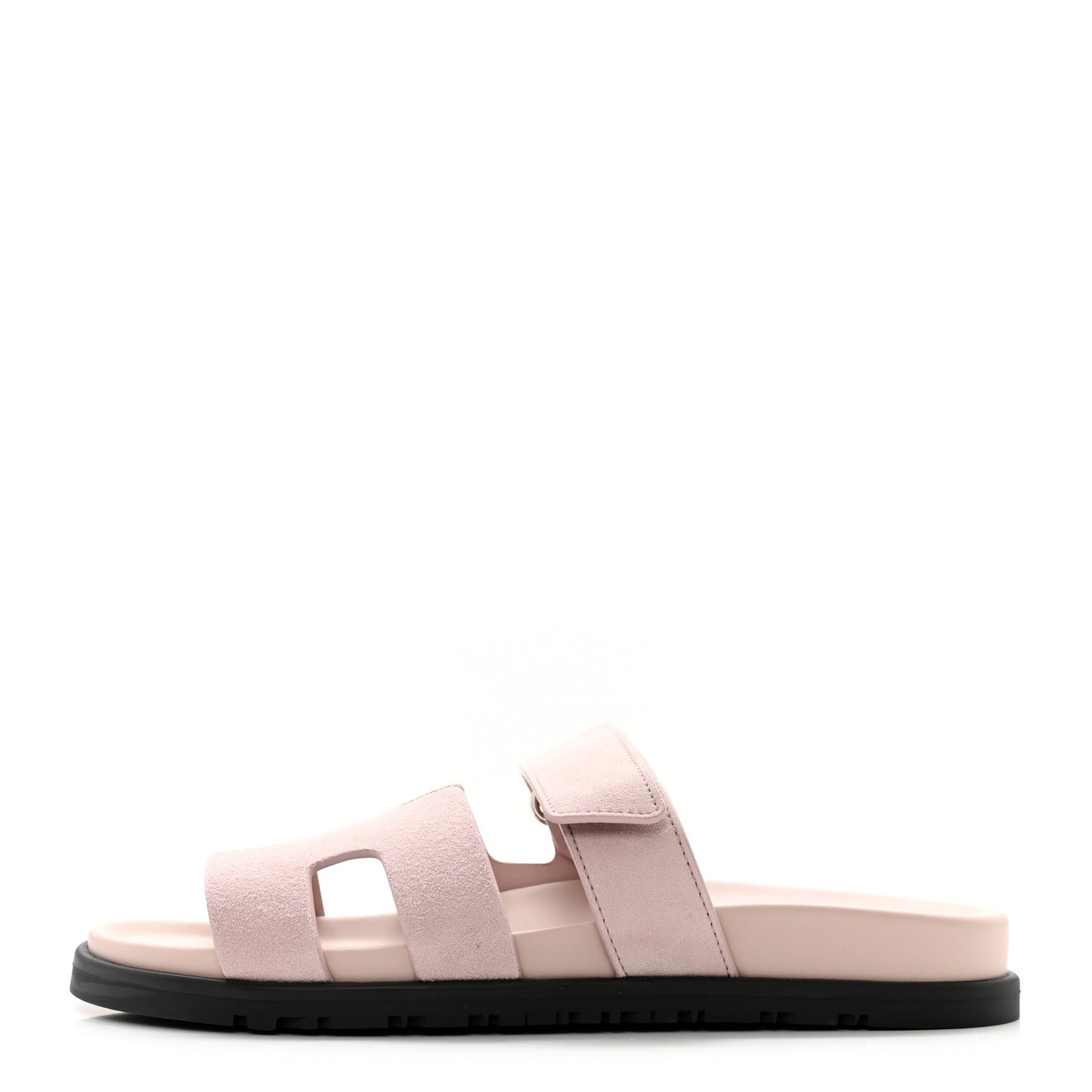 Suede Goatskin Womens Chypre Sandals 37.5 Rose Porcelaine
