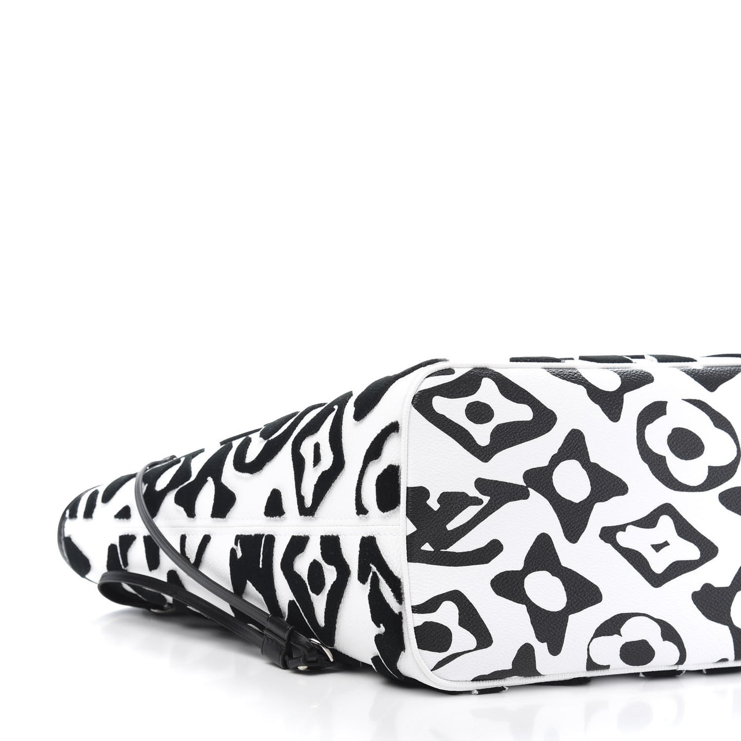 X UF Tufted Monogram Neverfull MM Black White