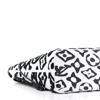 Louis Vuitton X UF Tufted Monogram Neverfull MM Black White 8 of 11