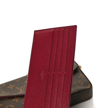 Louis Vuitton Monogram Pochette Felicie Chain Wallet Fuchsia 12 of 12