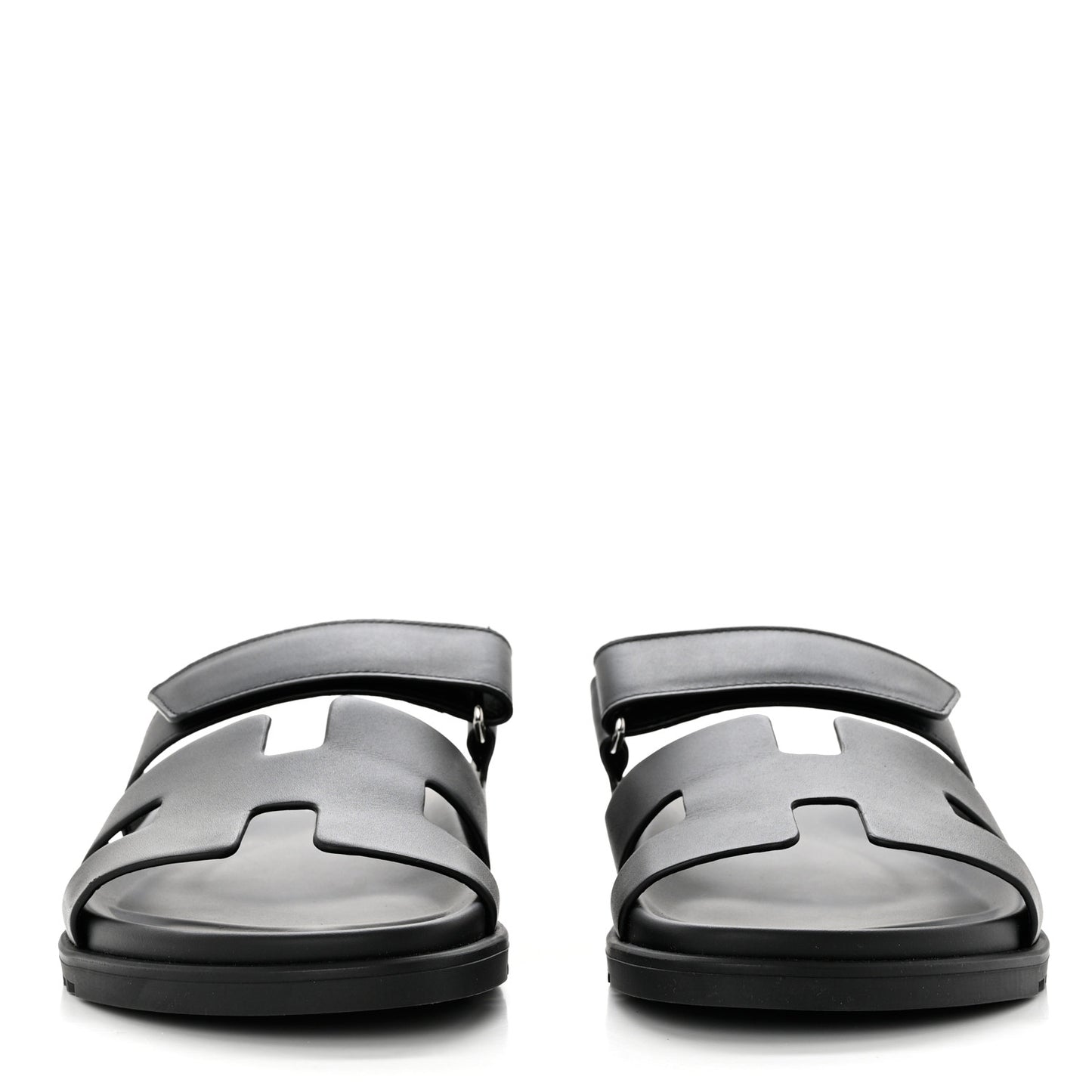 Calfskin Womens Chypre Sandals 40.5 Black