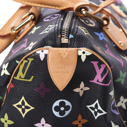 Louis Vuitton Monogram Multicolor Speedy 30 Black 8 of 9