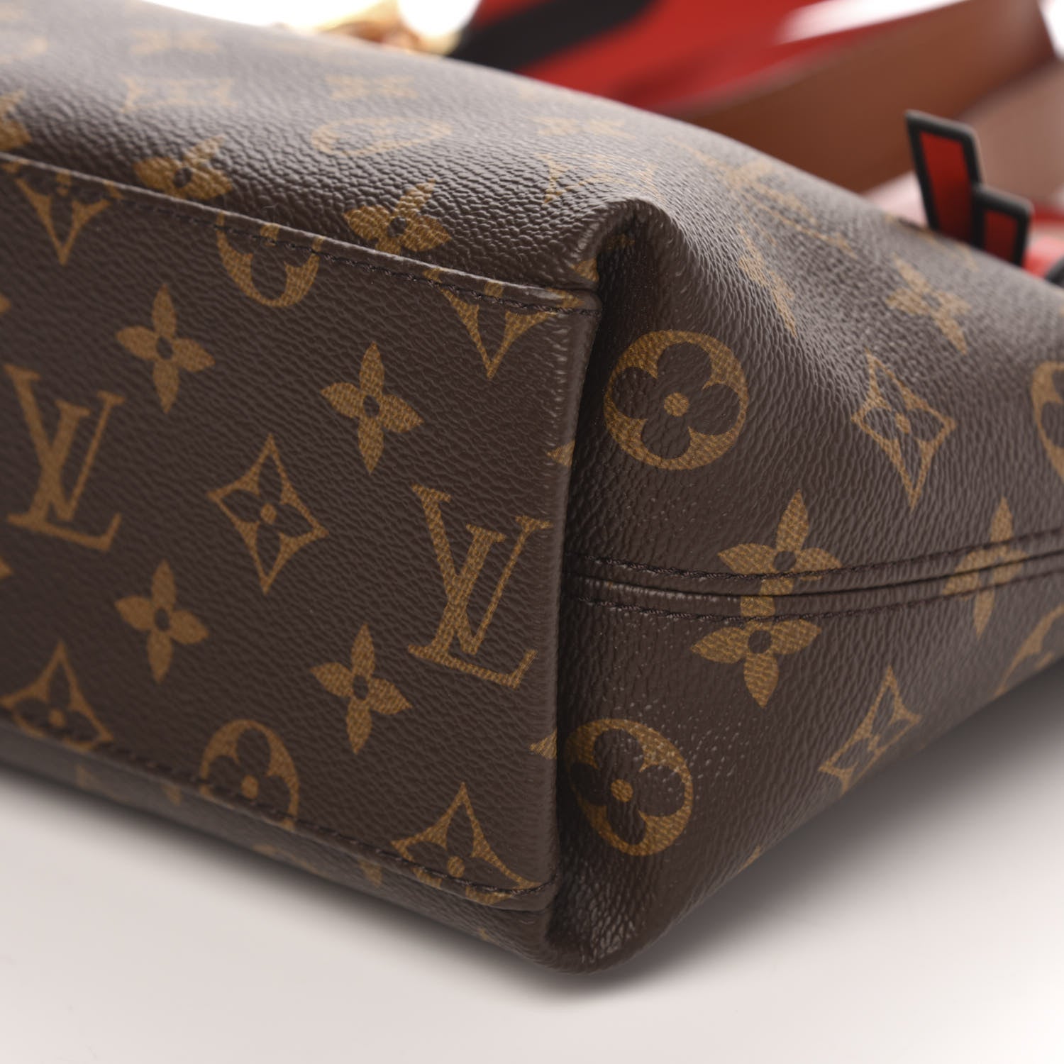 Louis Vuitton Monogram Tuileries Besace Caramel Rouge 8 of 8