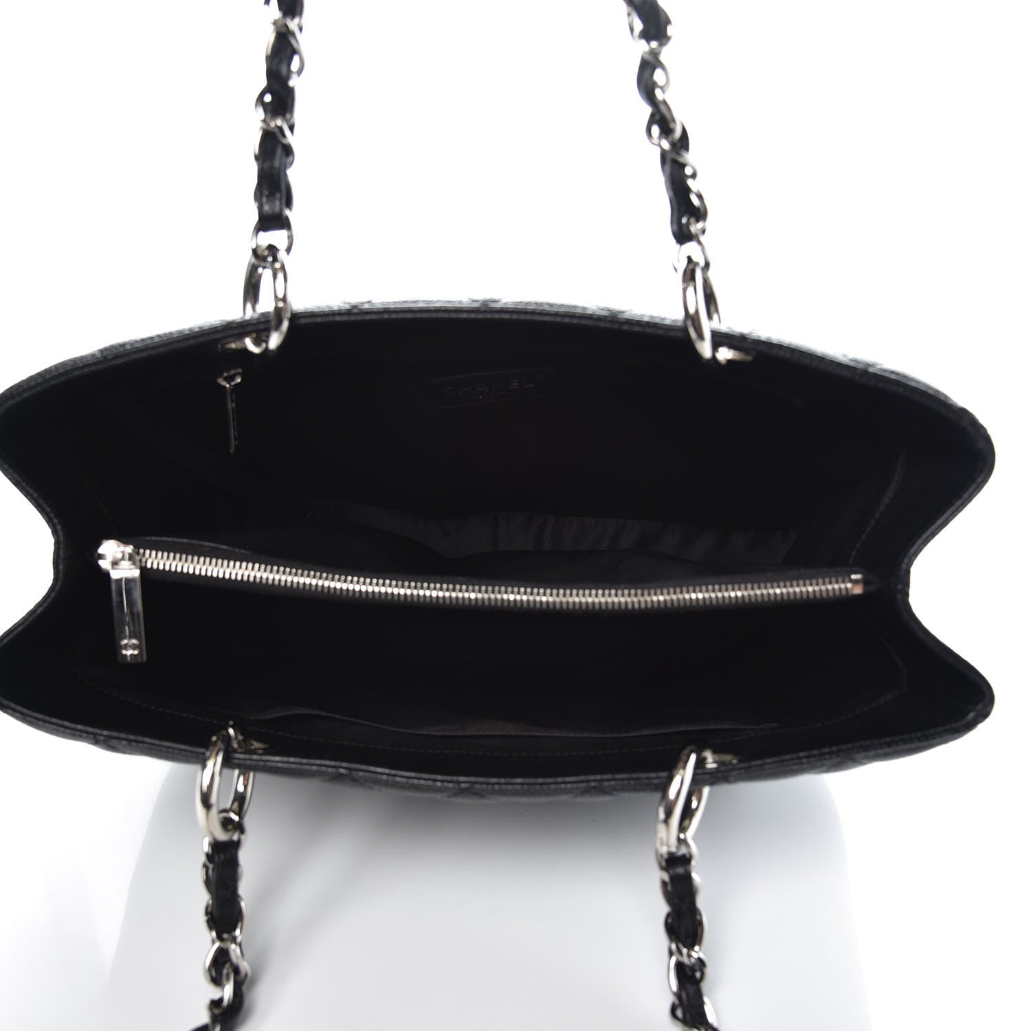 Chanel Caviar Quilted Grand Shopping Tote GST Black 7 of 11