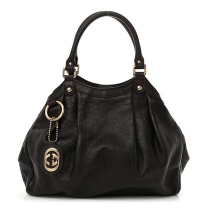 Gucci Guccissima Medium Sukey Tote Chocolate 1 of 11