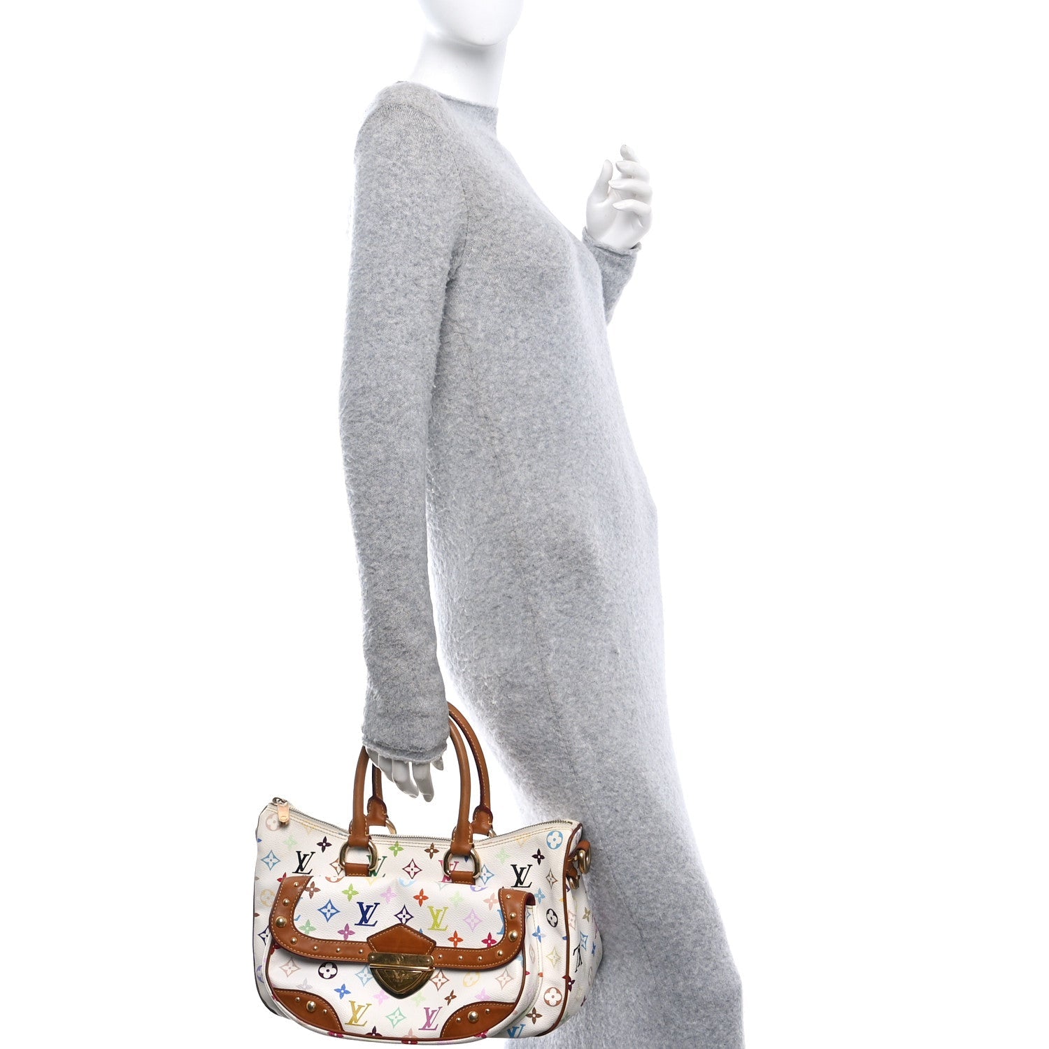 Louis Vuitton Monogram Multicolor Rita White 2 of 9