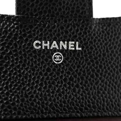 Chanel Caviar Quilted Compact Flap Wallet Black 5 of 8