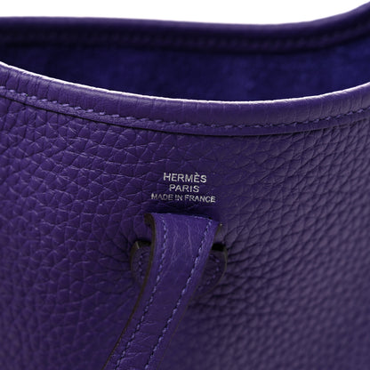 Hermes Taurillon Clemence Evelyne TPM Purple 6 of 11